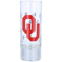 Logo Brands - Oklahoma Sooners 2.5oz. Satin-Etched Tall Shot Glass - Multicolor