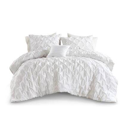 Front. Gracie Mills - Gracie Mills Blanca Comforter Set - White.
