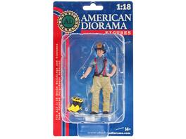 "Firefighters" Getting Ready Figure with Boots Accessory for 1/18 Scale Models by American Diorama - Multi