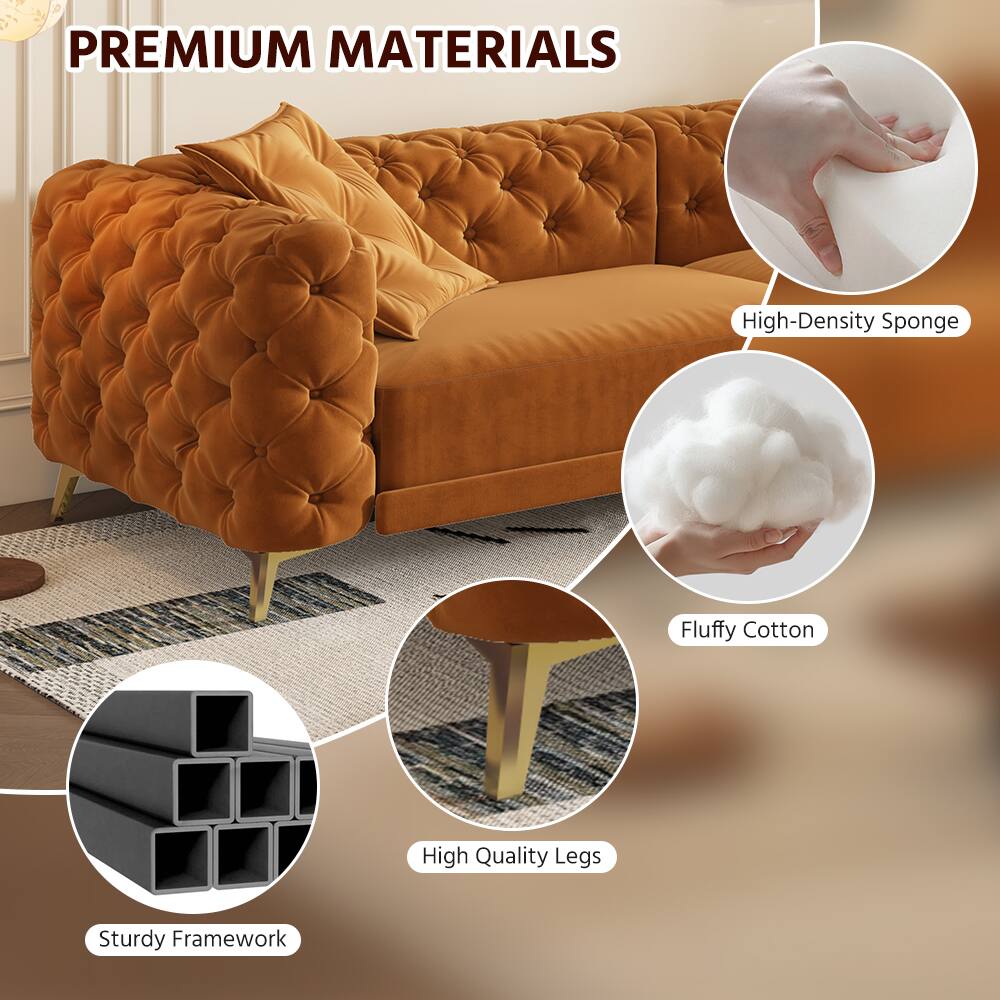 PREMIUM MATERIALS

- High-Density Sponge
- Fluffy Cotton
- Sturdy Framework
- High Quality Legs