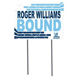 Jardine - RWU Hawks 18" x 24" Bound Yard Sign - White