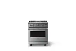Viking - 30"W. 4.0 Cu. Ft. Freestanding Manual Clean Sealed 4 Burner LP Gas Convection Range - Stainless Steel - Stainless Steel