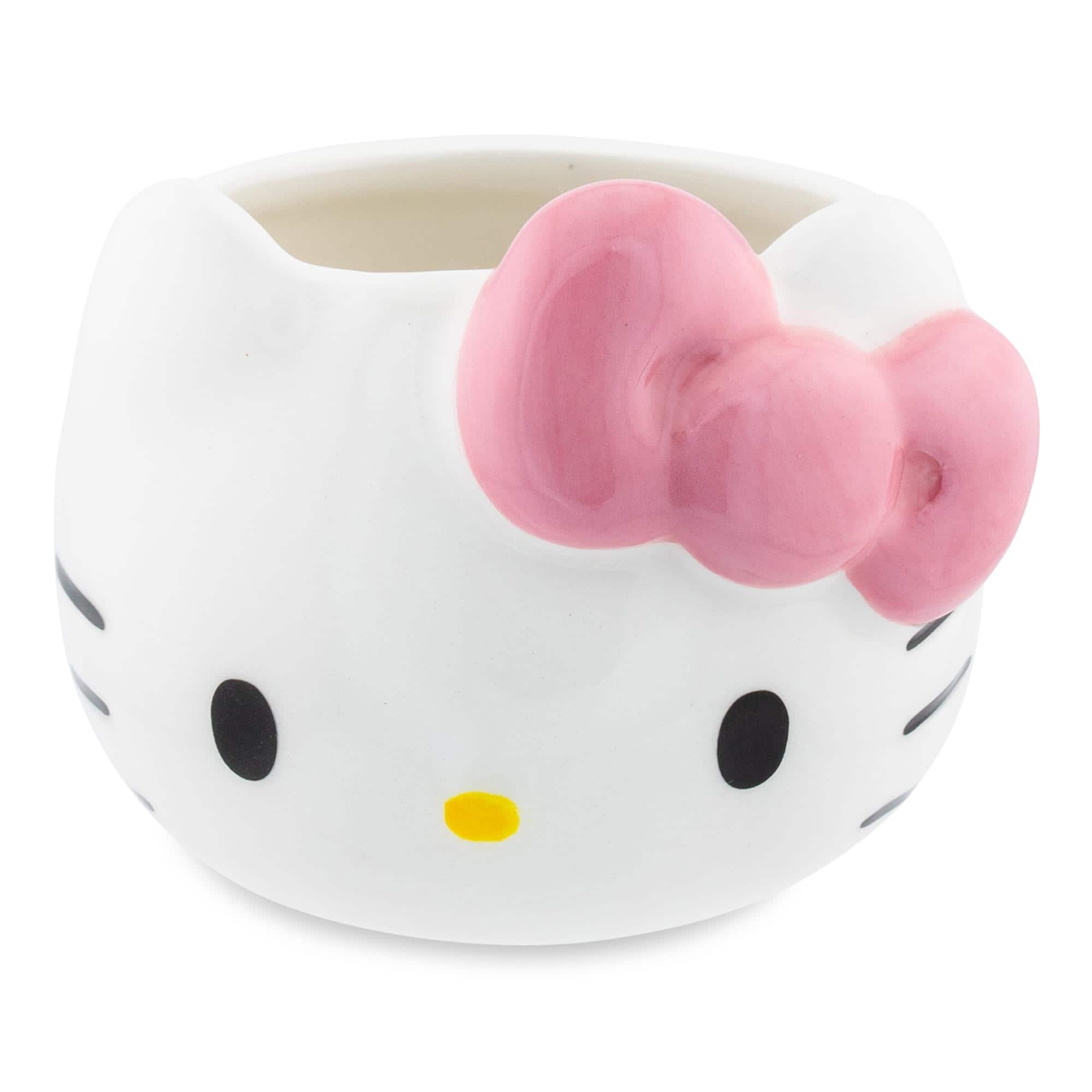 ミ☆キティー Sanrio Hello Kitty Bow Sculpted Ceramic Mini Mug | Holds 3.5