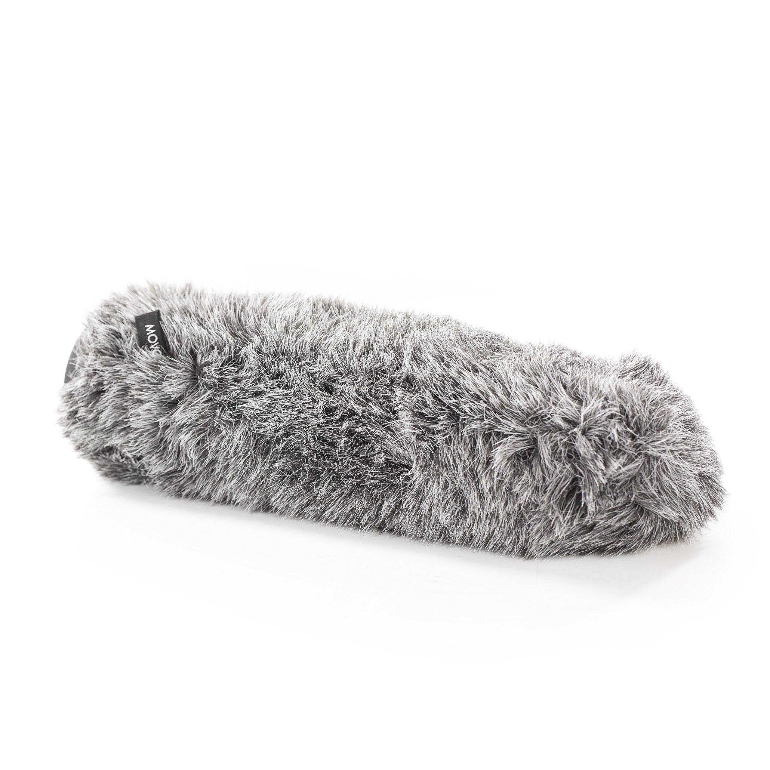 Alt View 2. MOVO - Movo WS-G270 Furry Rigid Windscreen for Microphones 18-23mm in Diameter and up to 10.6" (27cm) Long - Dark Gray.