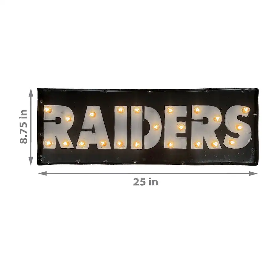 Raiders Rip Sign Imperial Las Vegas Raiders 25