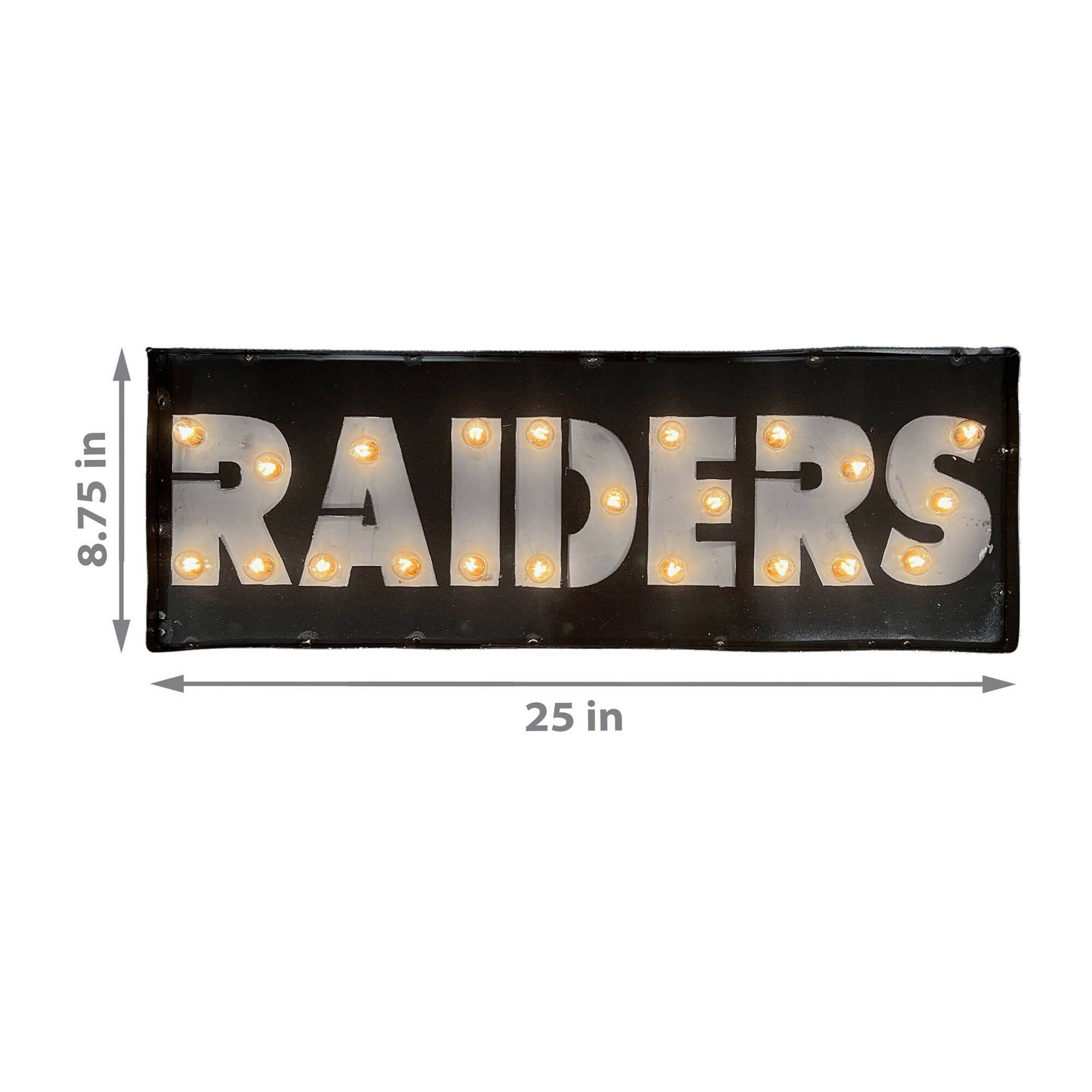 RAIDERS

25 in

8.75 in
