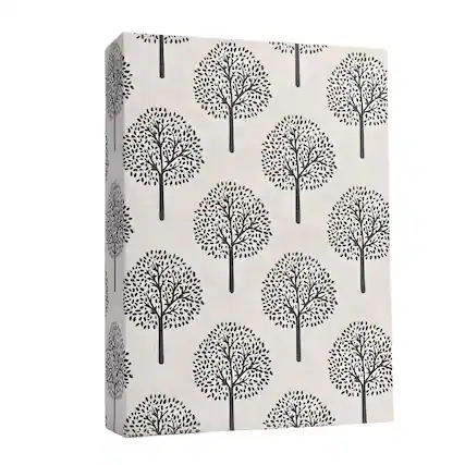 Front. Kitcheniva - Small Linen Cover Photo Album for 100 Photos, 4x6 Photo Album, Tree Design.