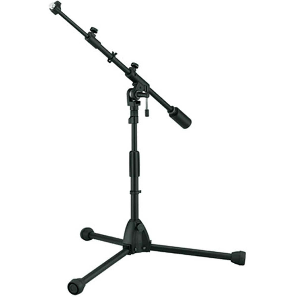 Tama - MS456LBK Tripod Low-Profile Telescoping Boom Stand, Height 17" to 24"