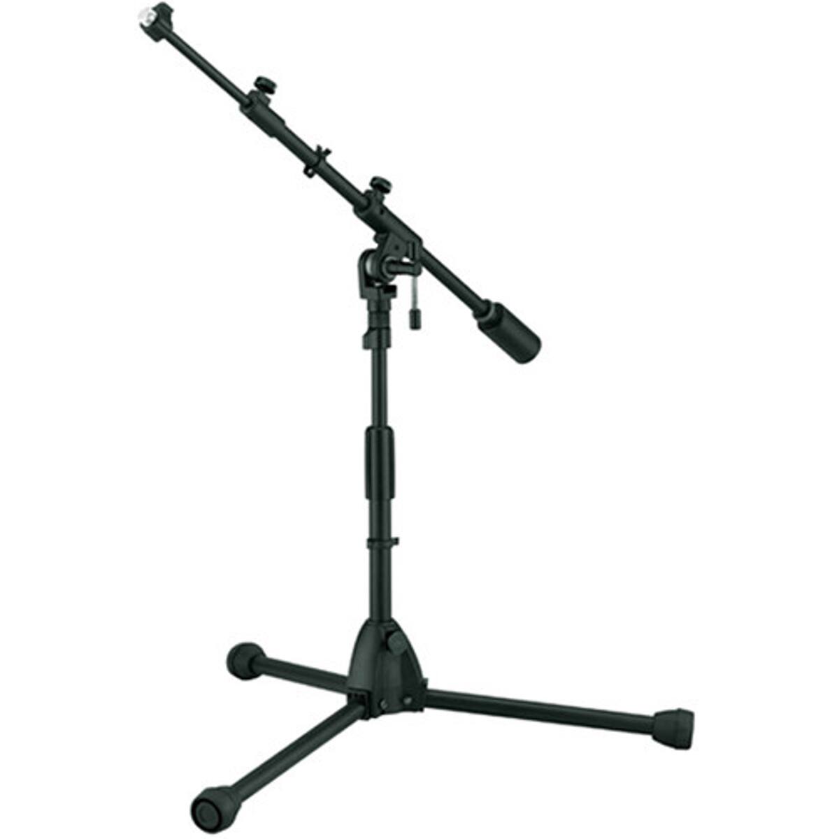 Front. Tama - Tama MS456LBK Tripod Low-Profile Telescoping Boom Stand, Height 17" to 24".