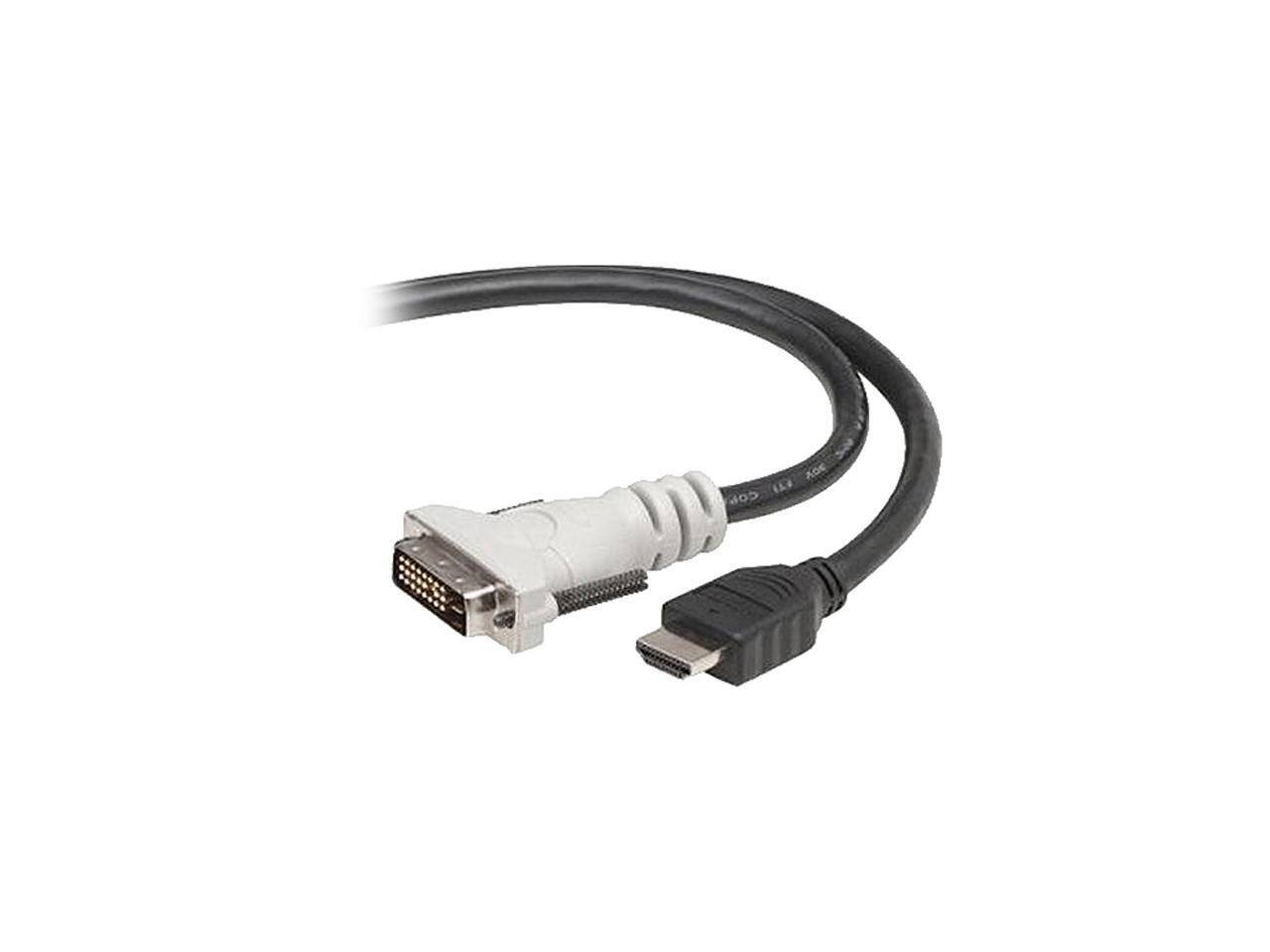 Belkin - F2E8171-10-SV 10 ft. Black HDMI to DVI D Single Link Male to Male Cable