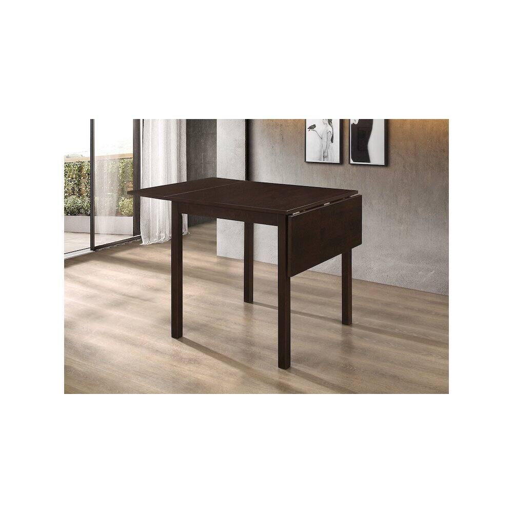 Alt View 4. Coaster Co. of America - Kelso Rectangular 52-inch Extension Dining Table Cappuccino - Brown.