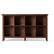 Left. Simpli Home - Artisan 8 Cube Storage Sofa Table - Russet Brown.