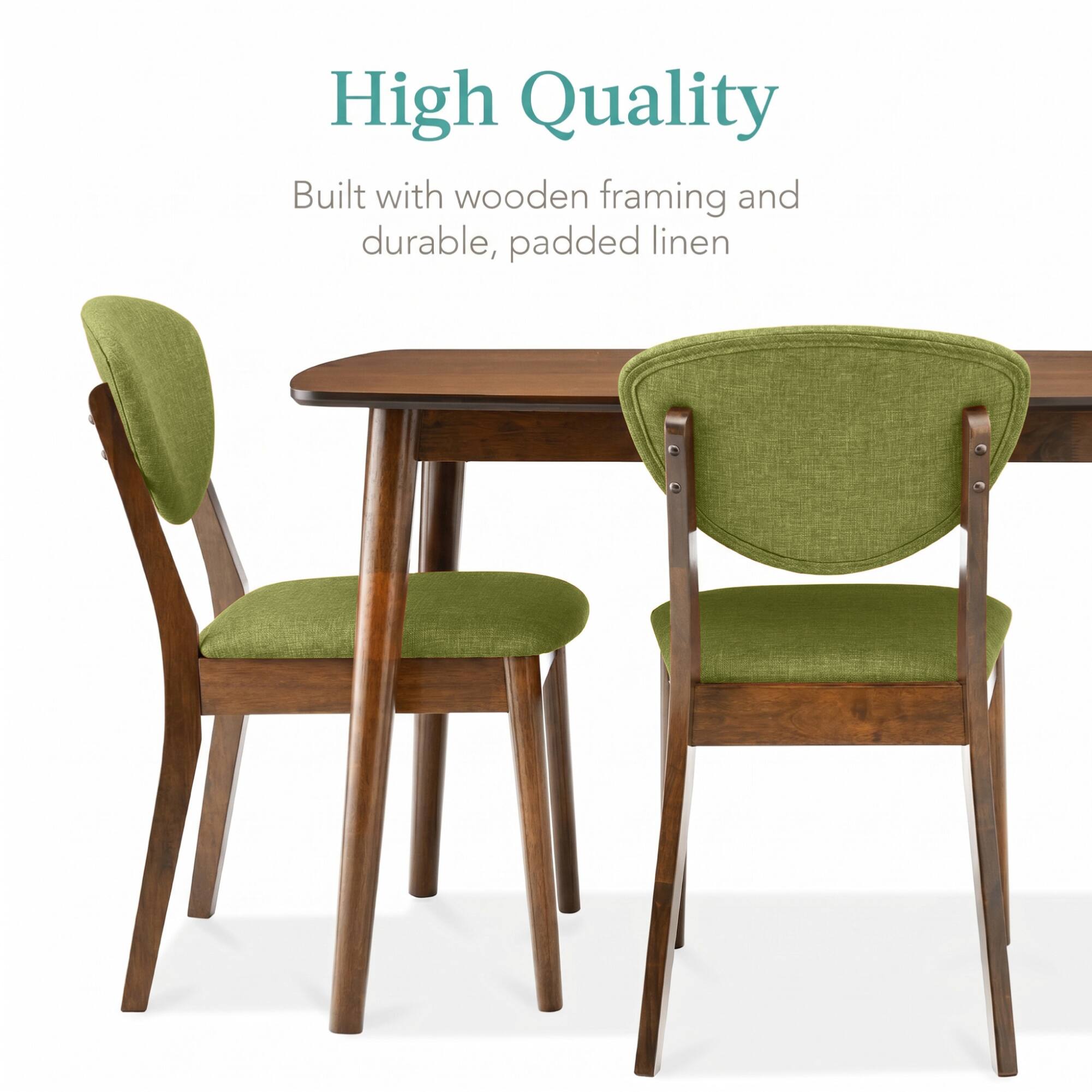 High Quality

Built with wooden framing and durable, padded linen