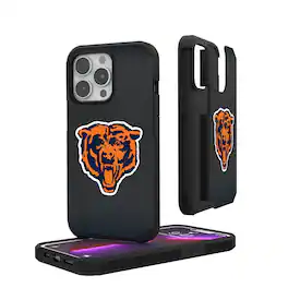 Keyscaper - NFL - Chicago Bears Linen Logo iPhone Rugged Case - 15 - Black