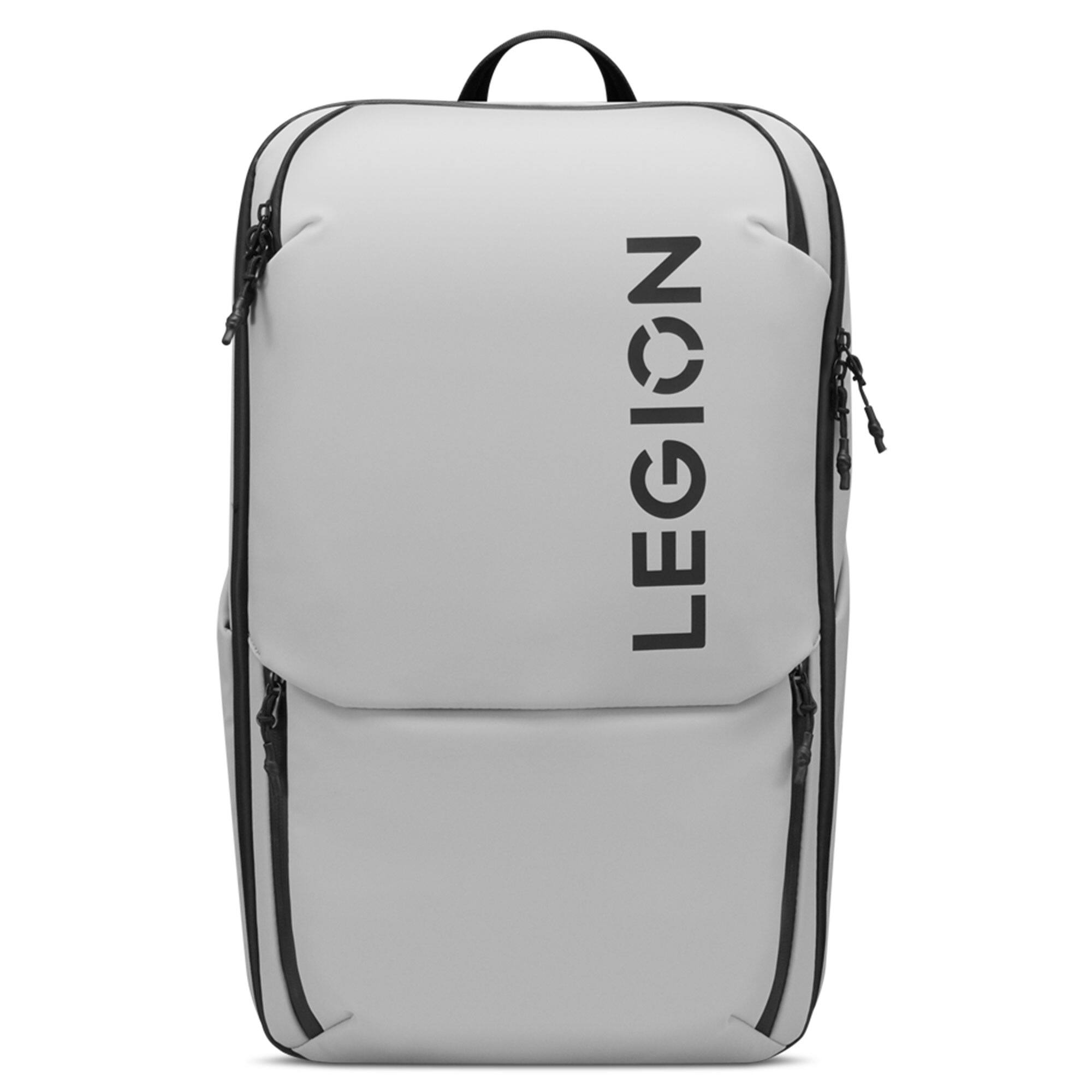 Alt View 1. Lenovo - Lenovo Legion 17" Gaming Backpack GB800 (Light Gray), For Gaming - Grey.