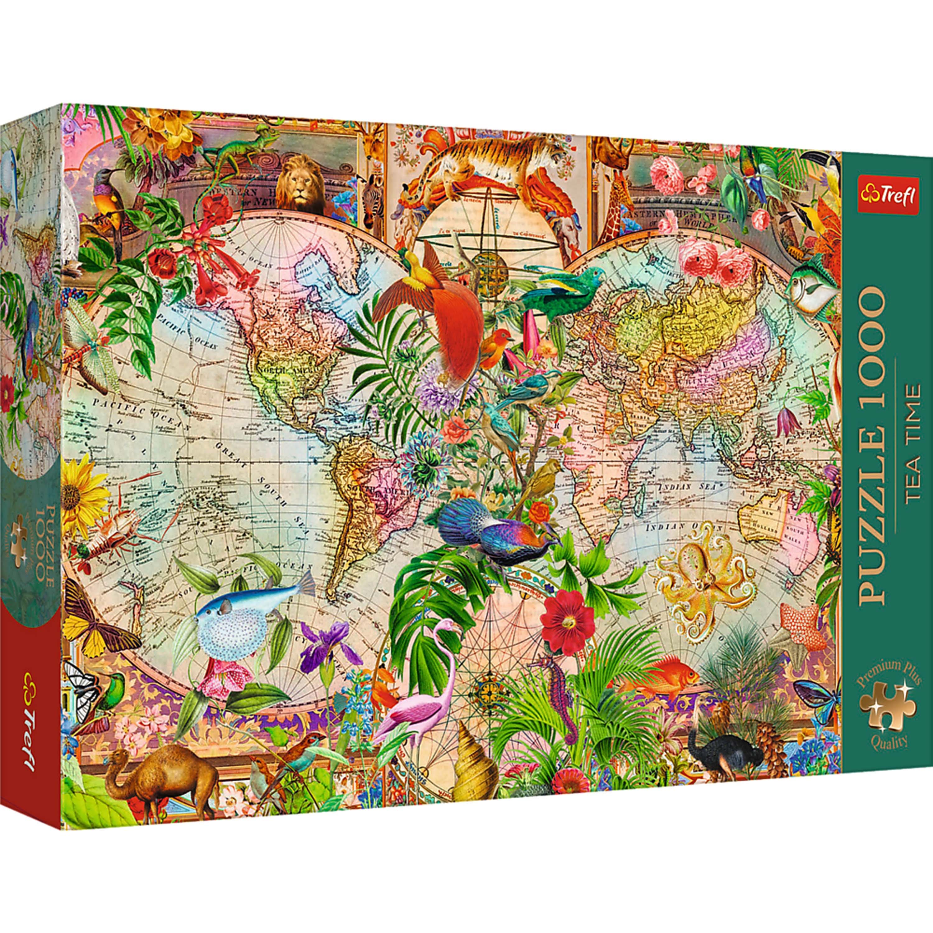 Trefl - Premium Plus Tea Time: Antique World Map 1000 Piece Puzzle price history on PriceWatchPro