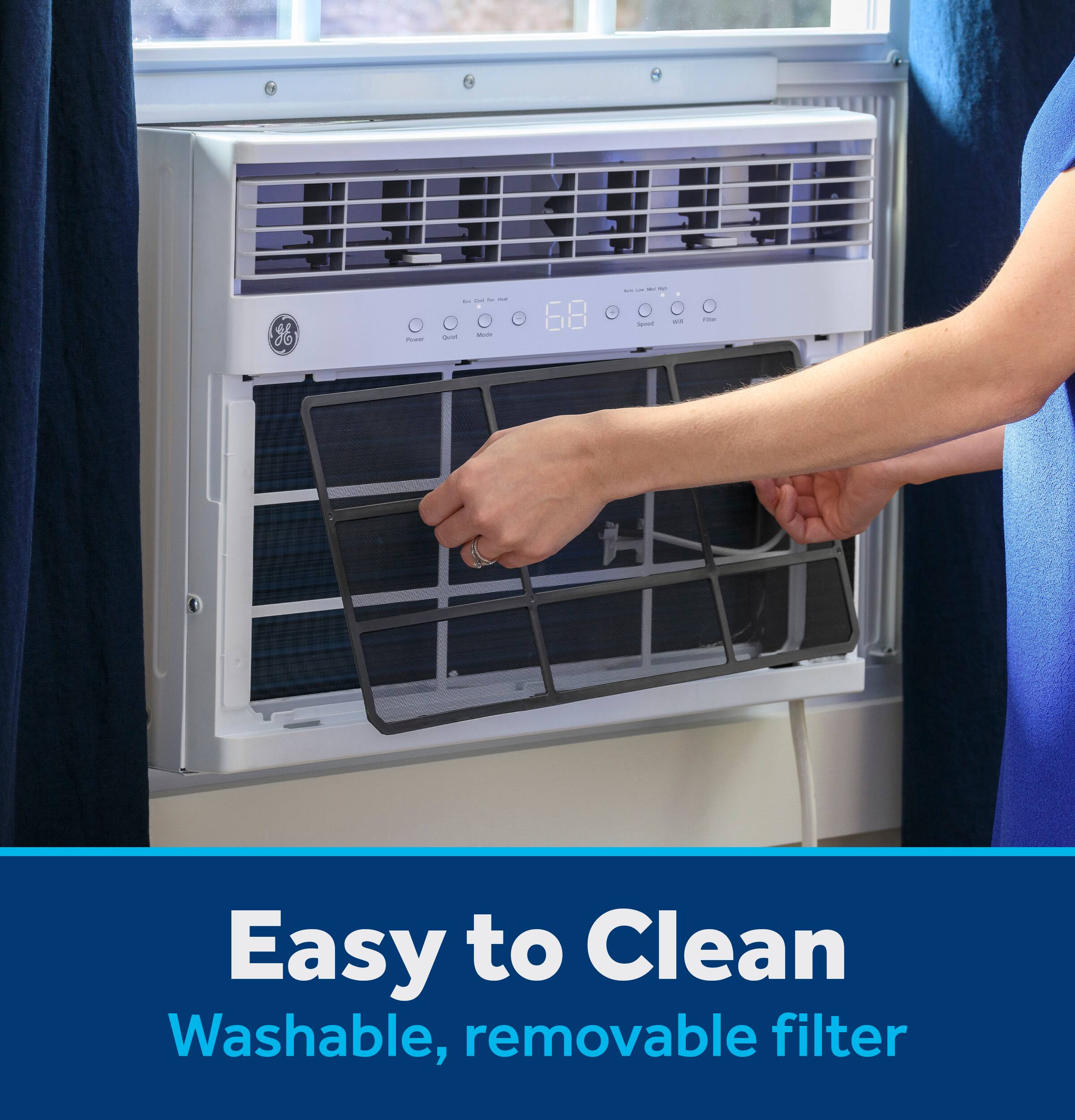 Easy to Clean Washable, Removable Filter