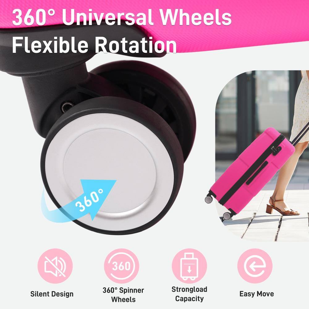 360° Universal Wheels  
Flexible Rotation  

- Silent Design  
- 360° Spinner Wheels  
- Strongload Capacity  
- Easy Move