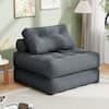 Front. COQOOL - Folding Sofa Bed, Convertible Sleeper Chair with Pillow Foldable Mattress with Back Support - gray.