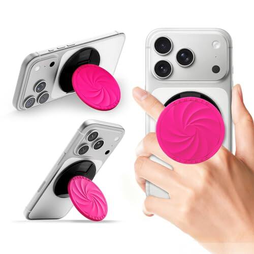 Alt View 2. Ornarto - ORNARTO Vortuxe Series Bundle for iPhone 16 Pro Case 6.3" and for MagSafe Phone Ring Holder in Hot Pink - Hot Pink.