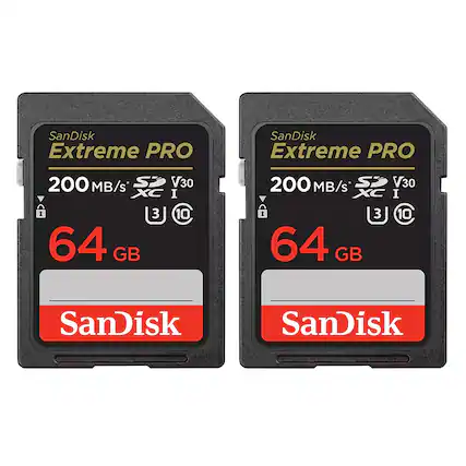 SanDisk Extreme PRO
200 MB/s SD V30 XC I
3 10
64 GB
SanDisk
