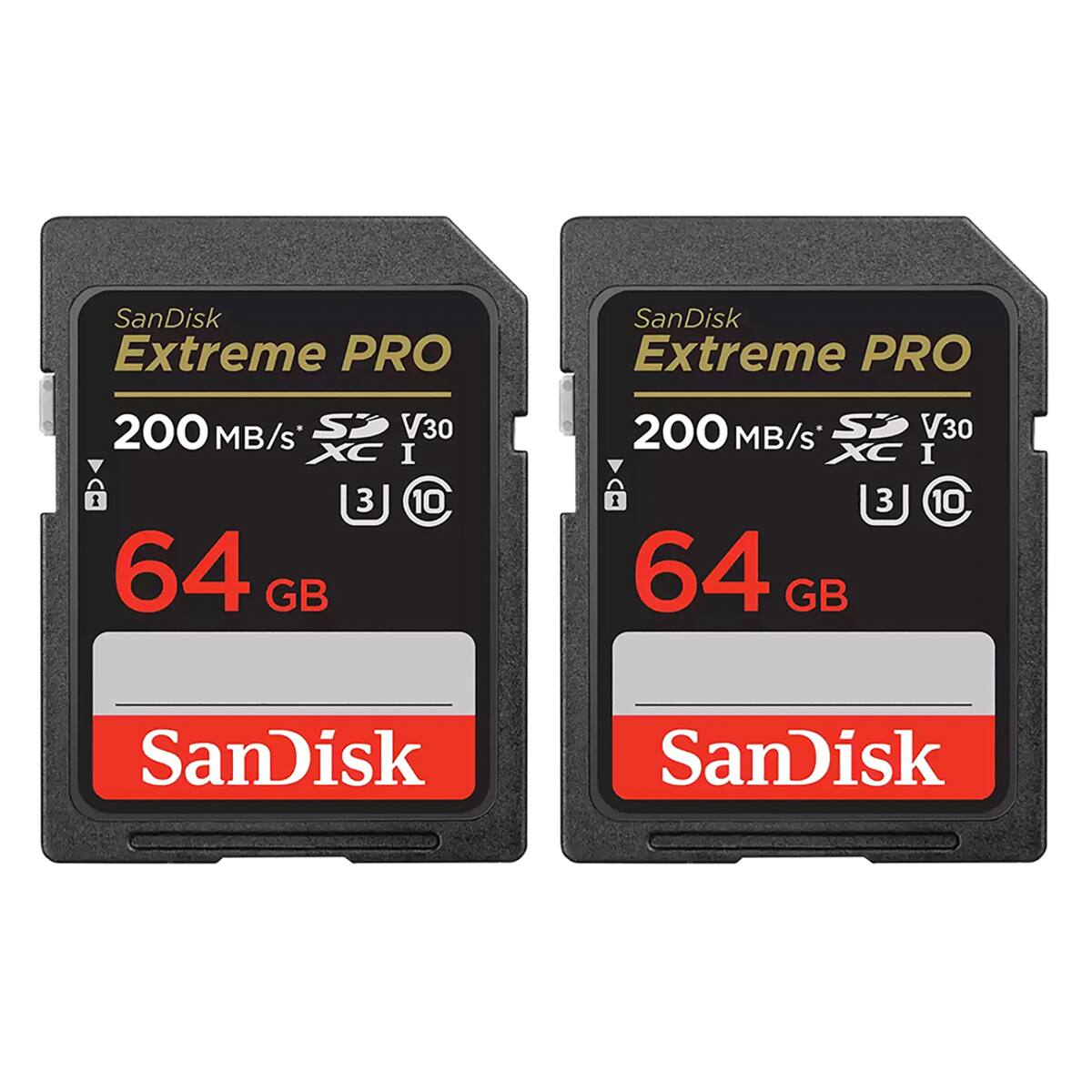 SanDisk Extreme PRO  
200 MB/s SD V30 XC I  
3 10  
64 GB  
SanDisk