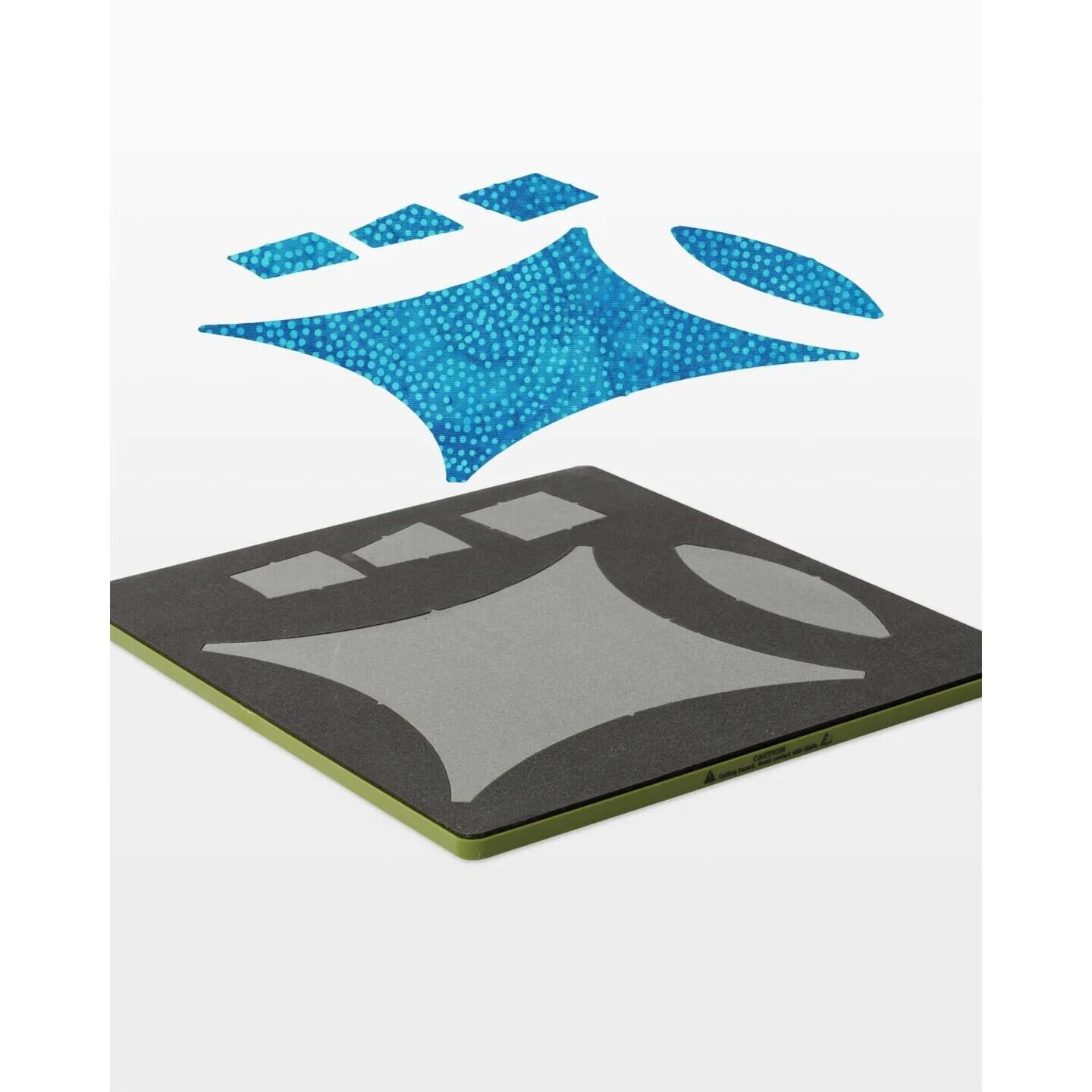 Left. AccuQuilt - GO! Big Double Wedding Ring-12 1/2 Finished Die - Multicolor.