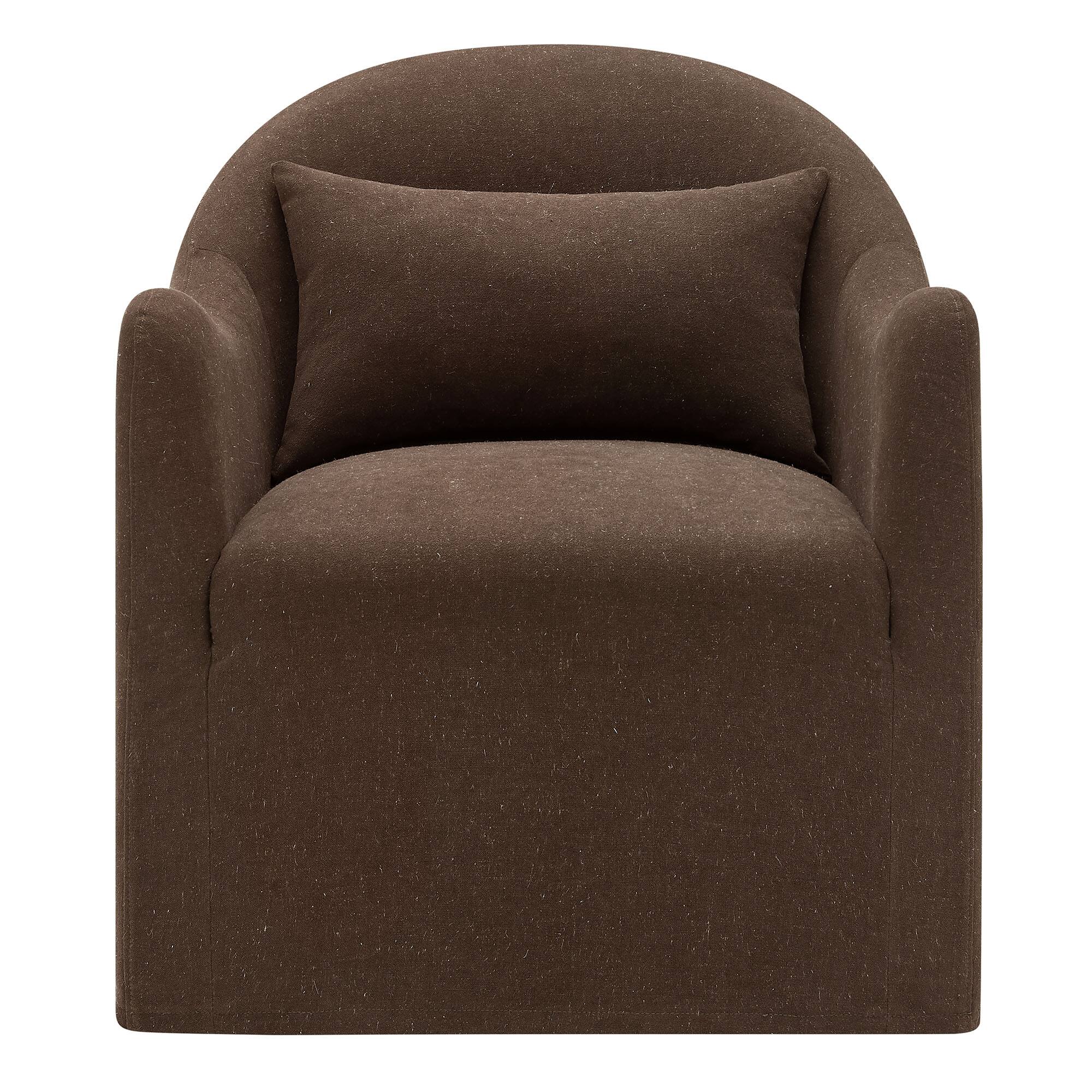 Alt View 4. Modway - Bardot Slipcovered Linen Blend Accent Chair by Modway - Cocoa.