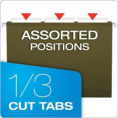 ASSORTED POSITIONS  
1/3 CUT TABS