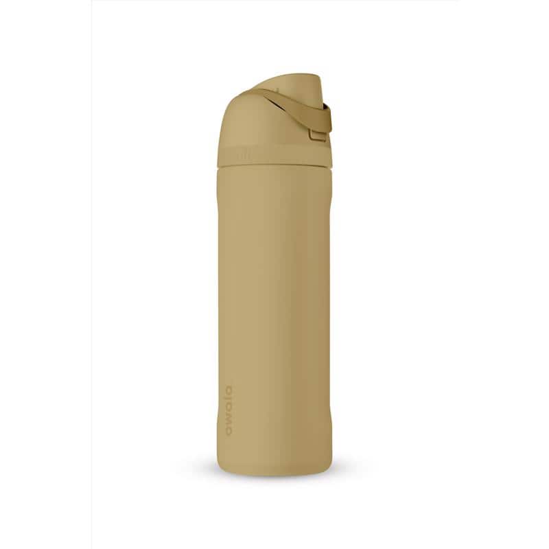 Owala - FreeSip 24 fl. oz. BPA Free FreeSip Insulated Water Bottle - Tan