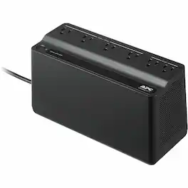 APC - Back-UPS, 450VA/255W, Tower/Wall Mount, 6 Outlets, LED Indicator - Black