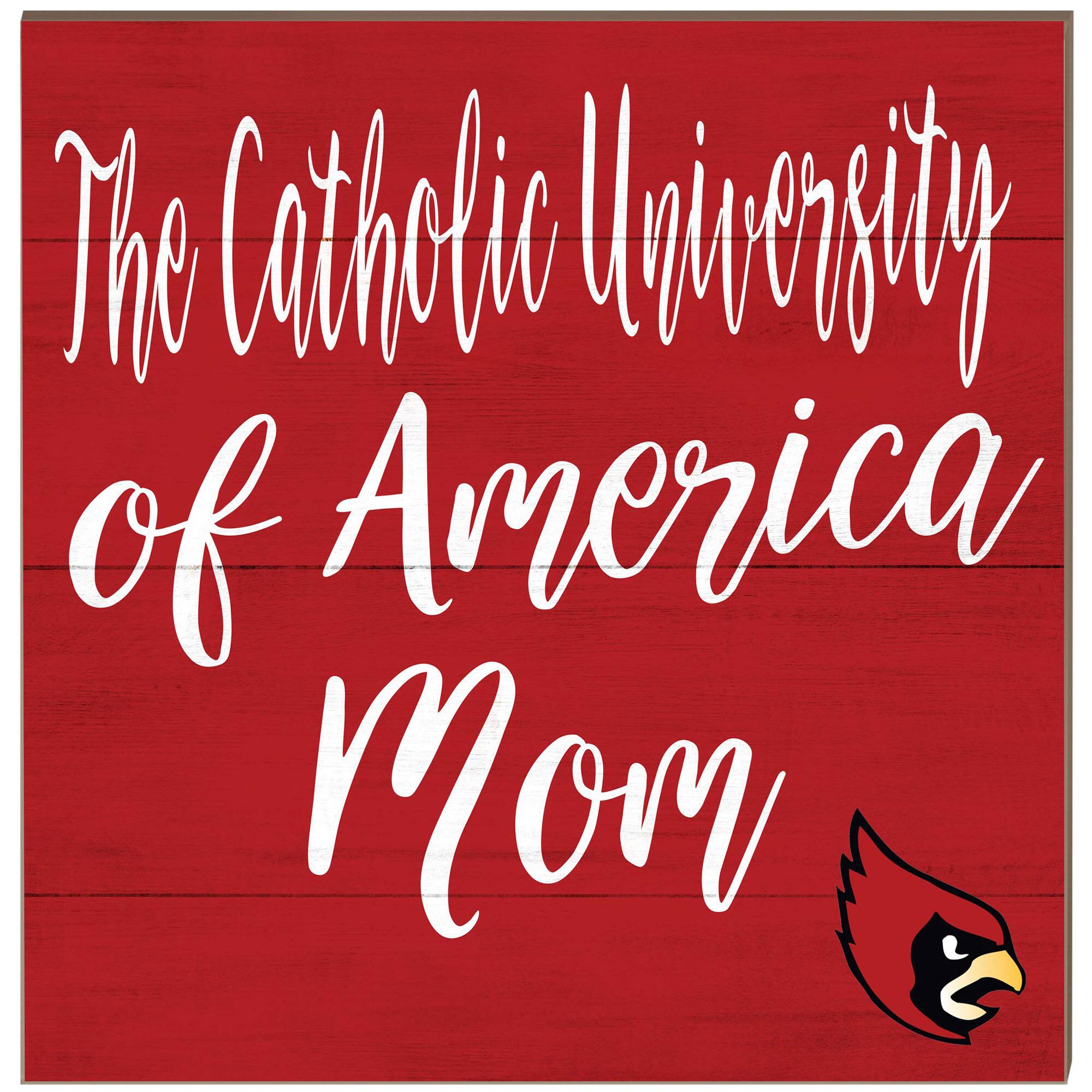 Catholic University Cardinals 10'' x 10'' Mom Plaque