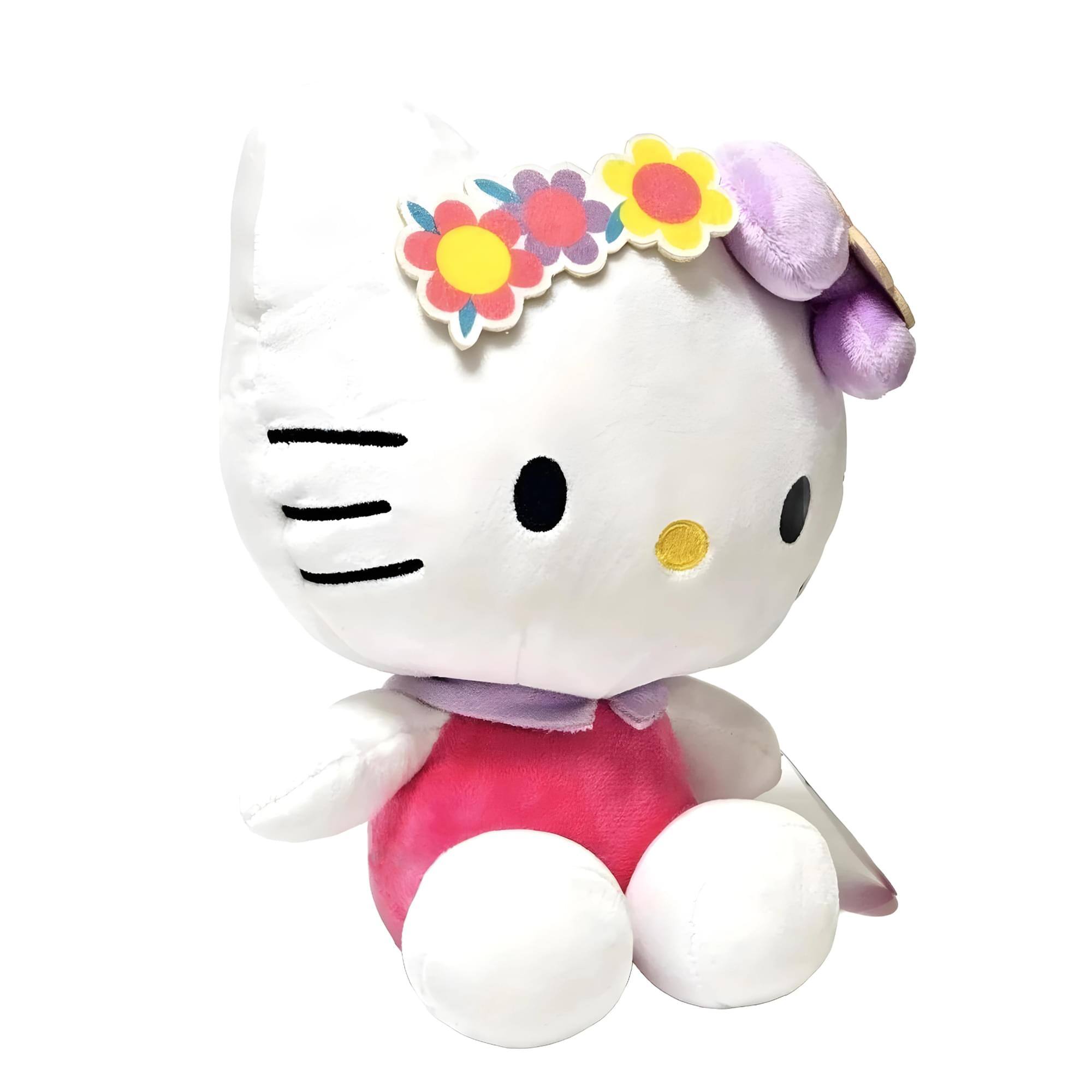 Alt View 1. Hello Kitty - Sanrio Hello Kitty With Flower Headband 8.5 Inch Plush - Pink.