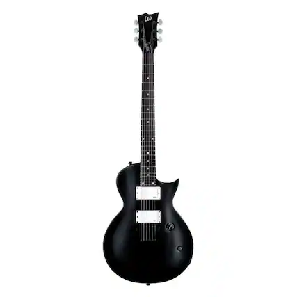 Front. ESP - ESP LTD TED-EC Ted Aguilar Signature Guitar Black.