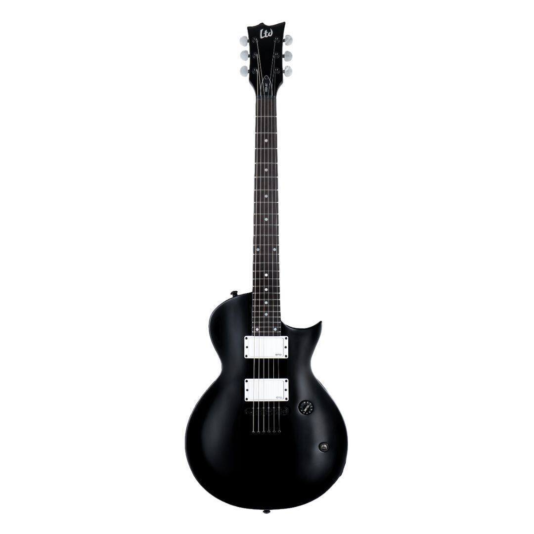Front. ESP - ESP LTD TED-EC Ted Aguilar Signature Guitar Black.