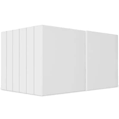 Front. Staples - 1 1/2" 3-Ring View Binders, 12/Pack - White.