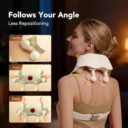 Follows Your Angle
Less Repositioning
- Center
- Turn
- Down