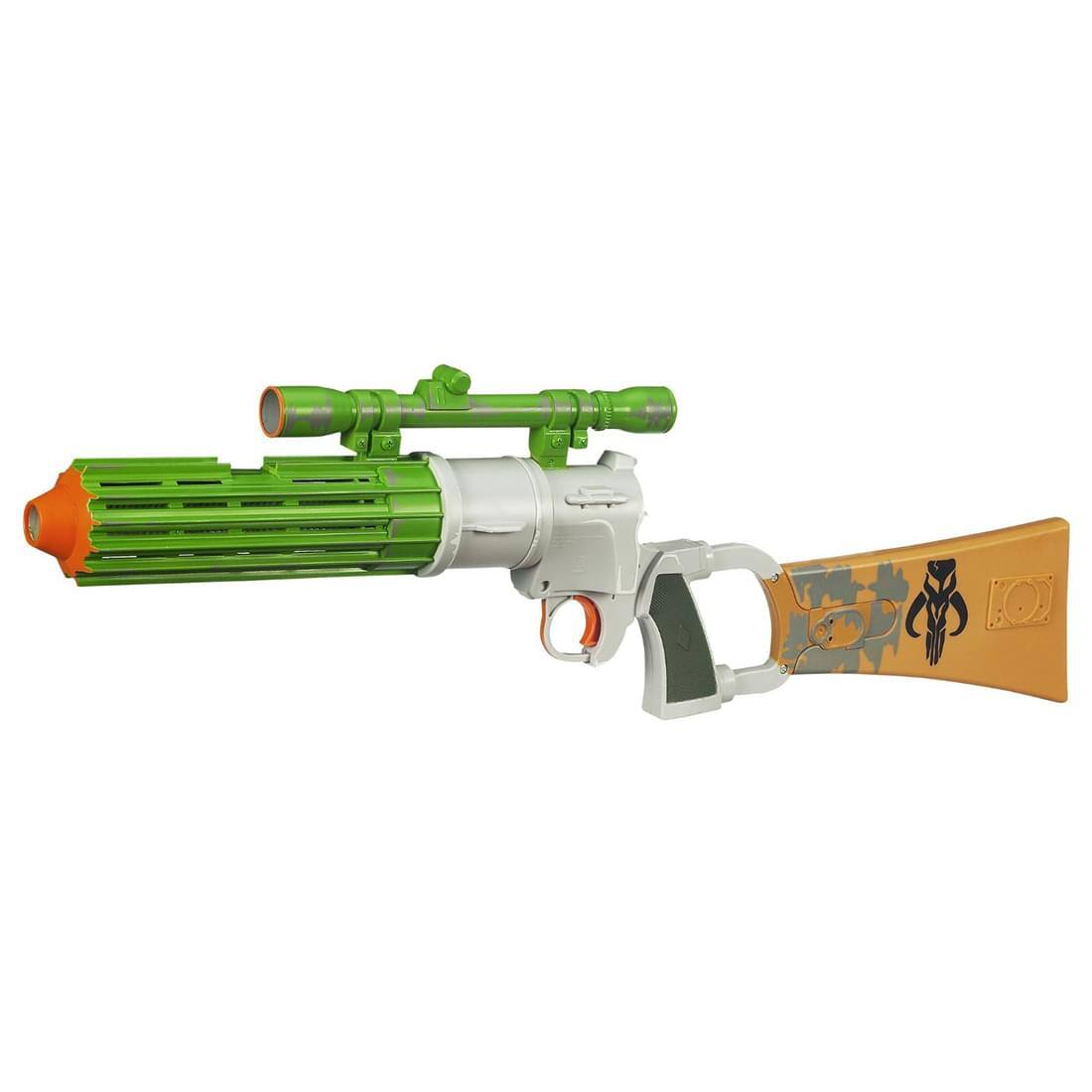 Front. Hasbro - Star Wars Boba Fett Electronic Costume Prop Blaster - Green.