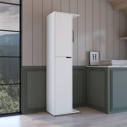 Front. TuHome - Kitchen Pantry - White.