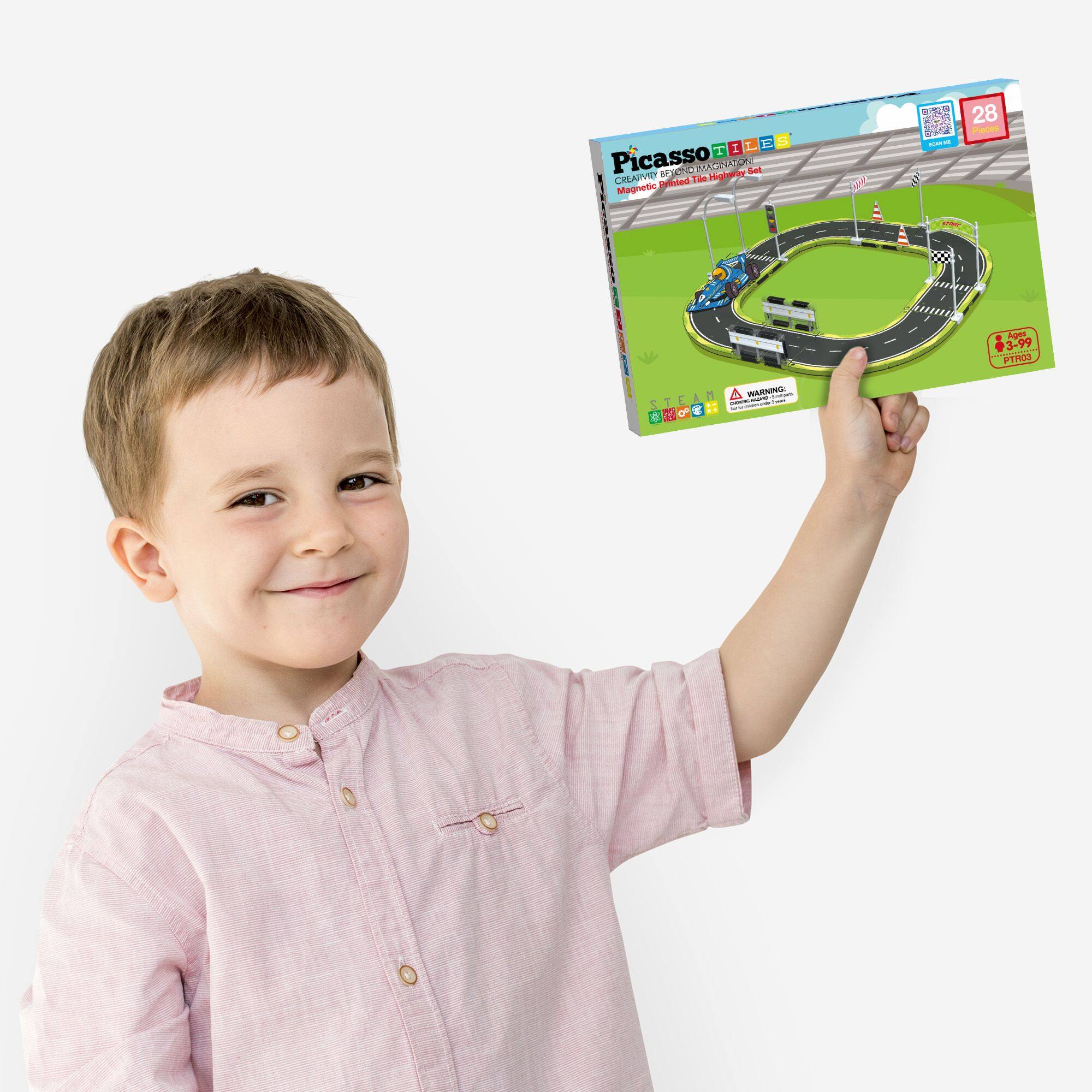 E 4 T I L Picasso MAGNETIC Highway Set - dm CREATIVE Played Edi A5E I A 28 P | Agen 3-99 I 21903  -R i STEAM L : I I i I 1  1