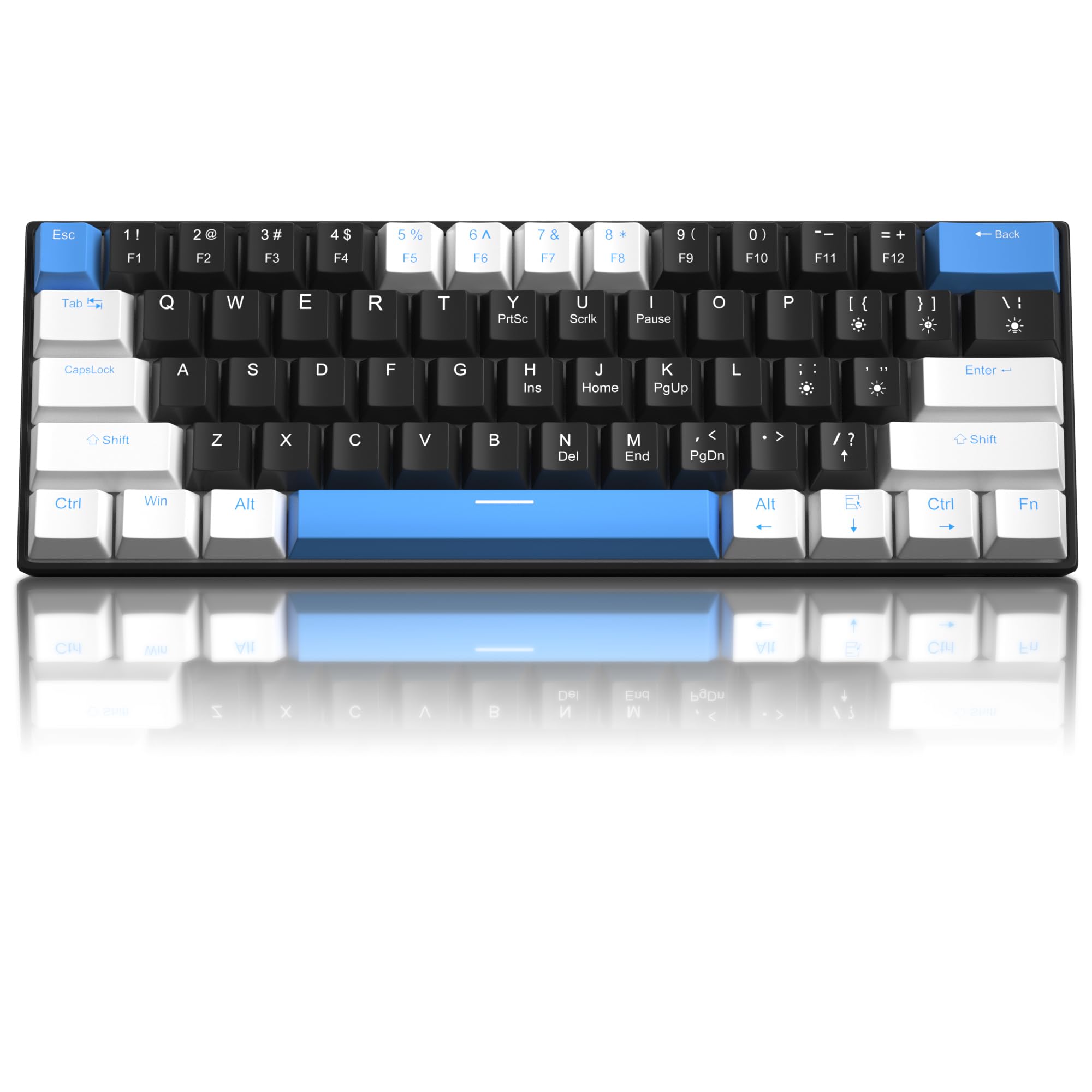 Esc 1 | F1 2 F2 3# F3 4 $ F4 5 % F5 6 ^ F6 7 & F7 8 * F8 9 ( F9 0 F10 F11 F12 Back Tab 5 Q W E R T Y PrtSc U Scrik I Pause O P I { I I I CapsLock A S D F G H Ins J Home K PgUp L Enter Shift Z x C V B N Del M End < PgDn ? Shift Ctrl Win Alt Alt Ctrl Fn