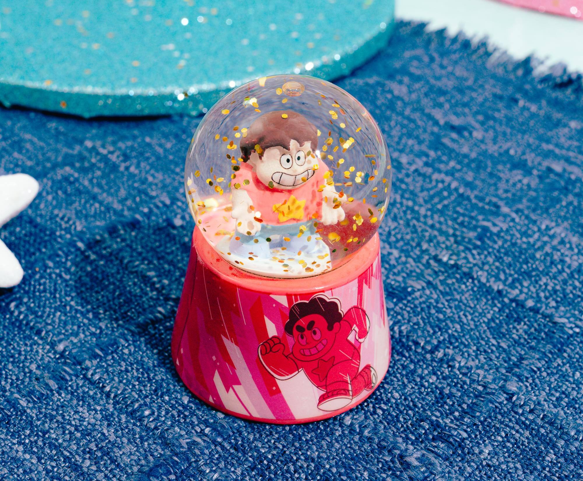 Alt View 5. Silver Buffalo - Steven Universe Mini Light-Up Snow Globe | 3 Inches Tall - Red.