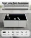 Smart Living Room Housekeeper: All-in-one, everything you need is right here.

Features:
- Coffee table
- Fridge
- Bluetooth speakers
- Wireless charging
- USB A/C Charger
- RGB Ambient Light