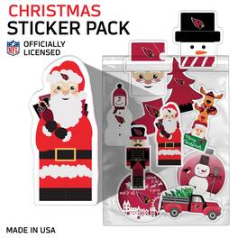Fan Creations - Arizona Cardinals Holiday Sticker Set - Multicolor
