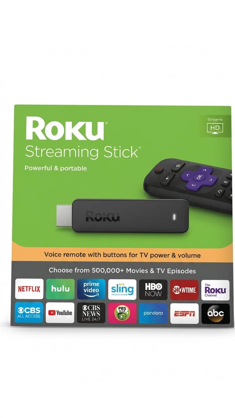 Roku - Streaming Stick Powerful & Portable Black
