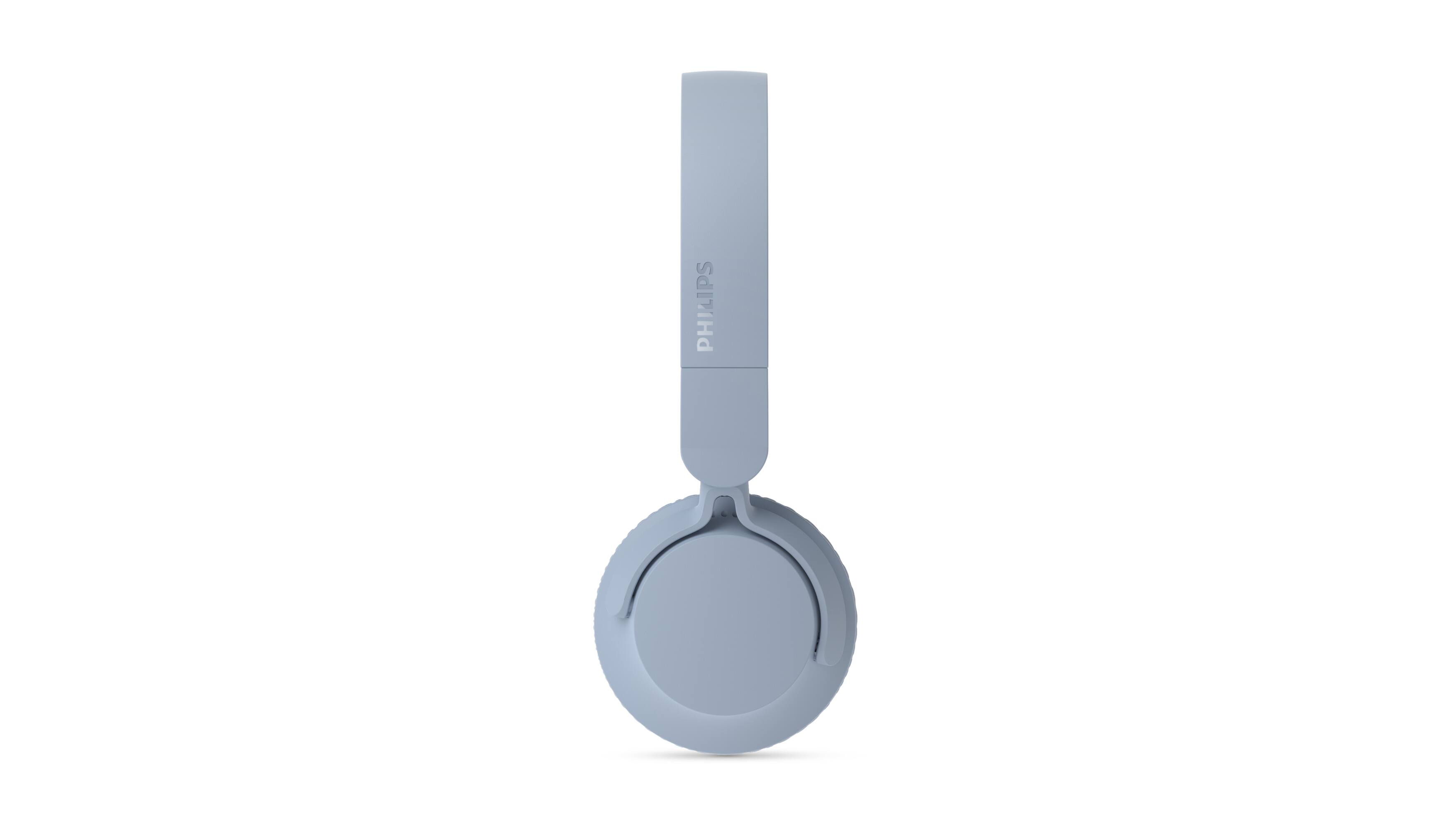 Left. Philips - TAH4000 Wireless On-Ear Bluetooth Headphones, 70H Playtime, Dynamic Bass - Blue.
