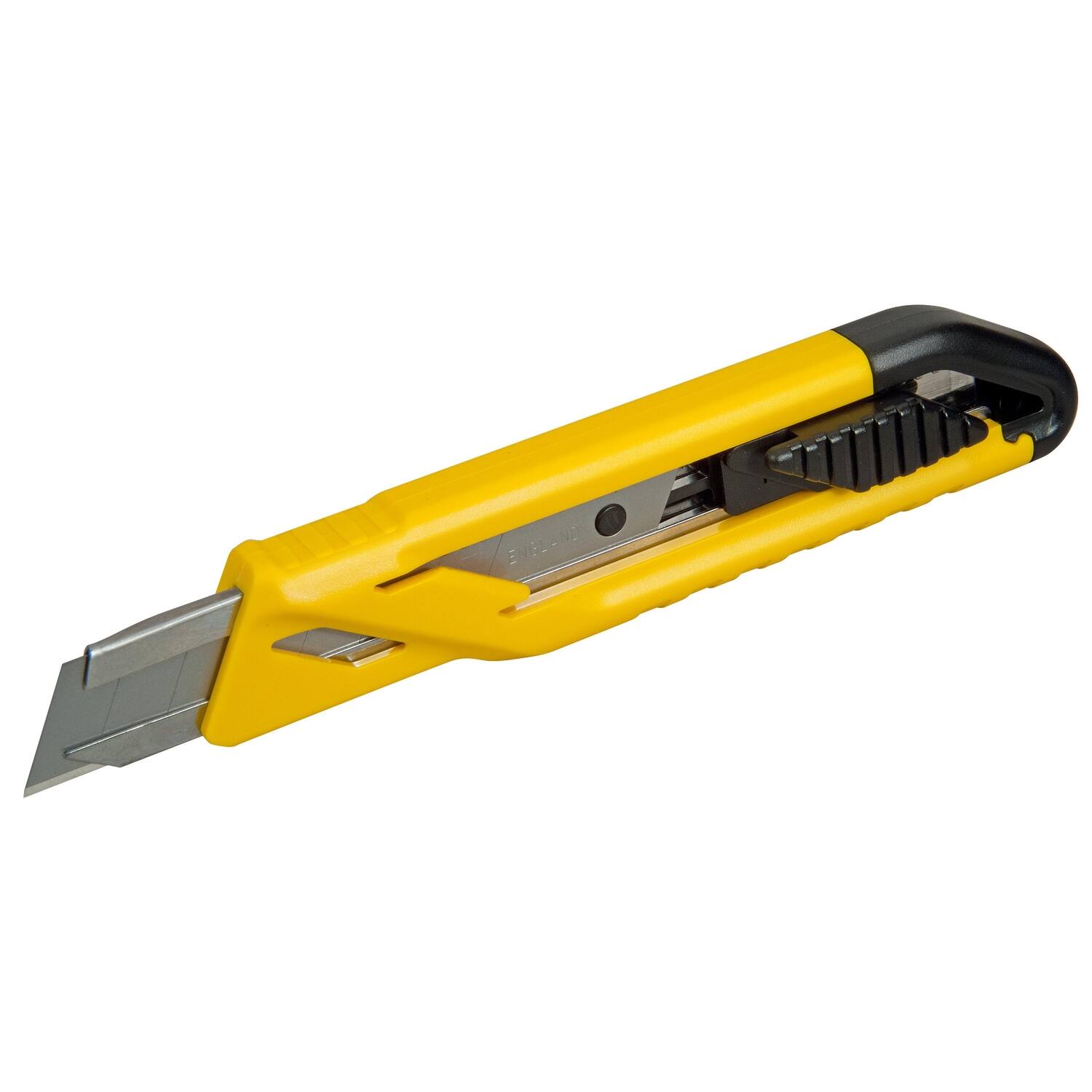 Angle. Stanley - Stanley Retractable Snap-Off Utility Knife Black/Yellow 1 pk.