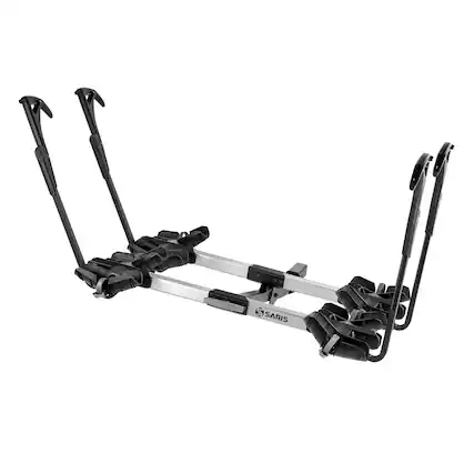 Front. Saris - Freedom G2 4-Bike Hitch Rack, Lightweight Platform Carrier, No Frame Contact, Anti-Wobble - Black.