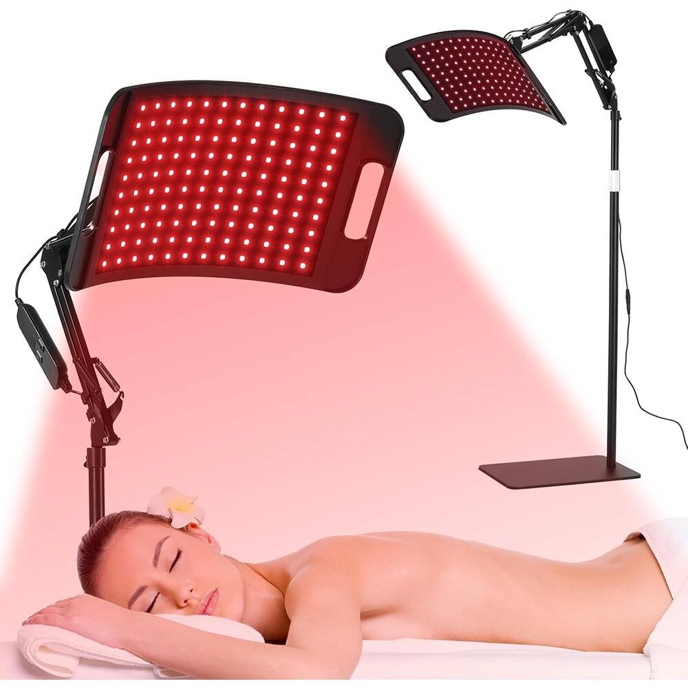 Schertz - Light Therapy Lamp for the body with 660nm and 850nm infrared wavelengths—designed for pain relief, muscle recovery - Red