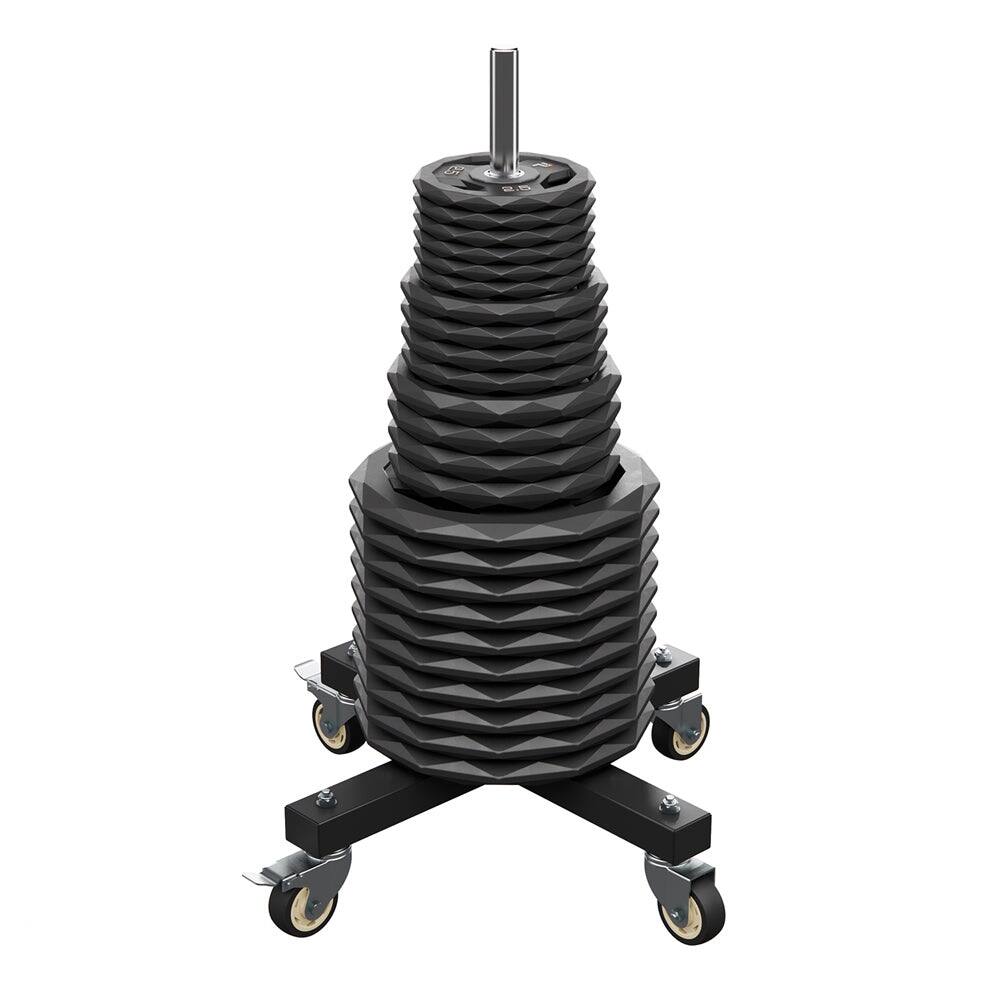 Alt View 4. Power Systems - ProElite Cardio Barbell Set with Weights & Lock Jaw Collars, Durable Training System - Gray.